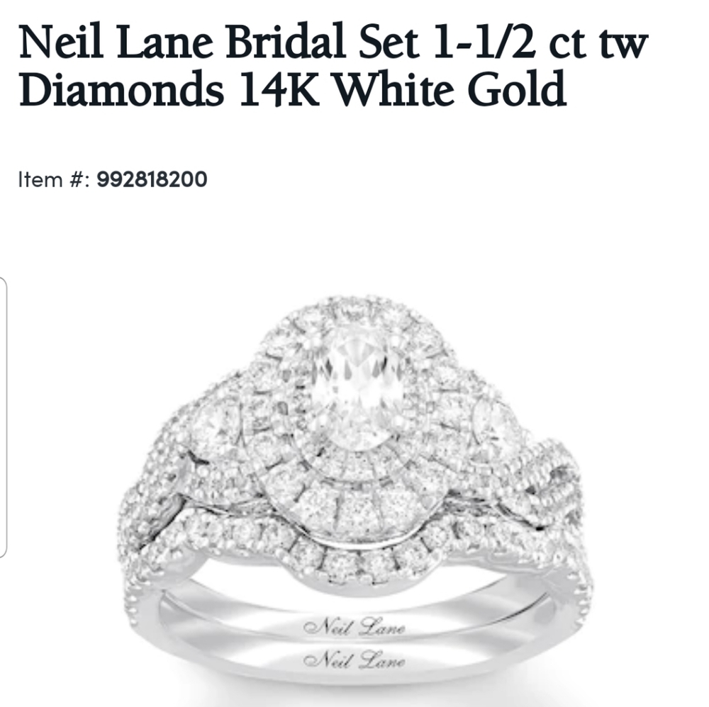 Neil lane engagement ring set